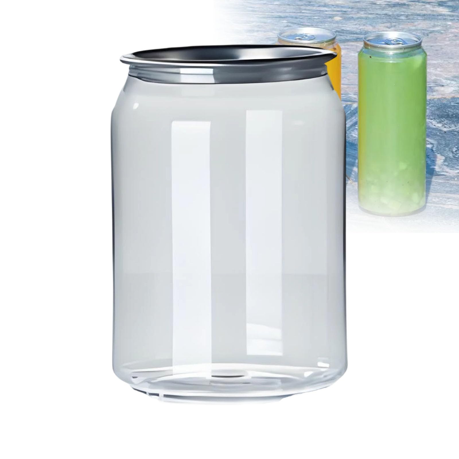 YNIYUJKL Disposable Plastic Bottles With Aluminum Caps, Leakproof Pet Cups For Juice And Smoothies, Compatible With Automatic Can/Cup Sealer, 355Ml,330ml