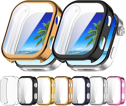 Xiaomi Redmi Watch 6 Ekran Koruyucu Kılıf 360 Tam Koruma Gümüş, 87007113