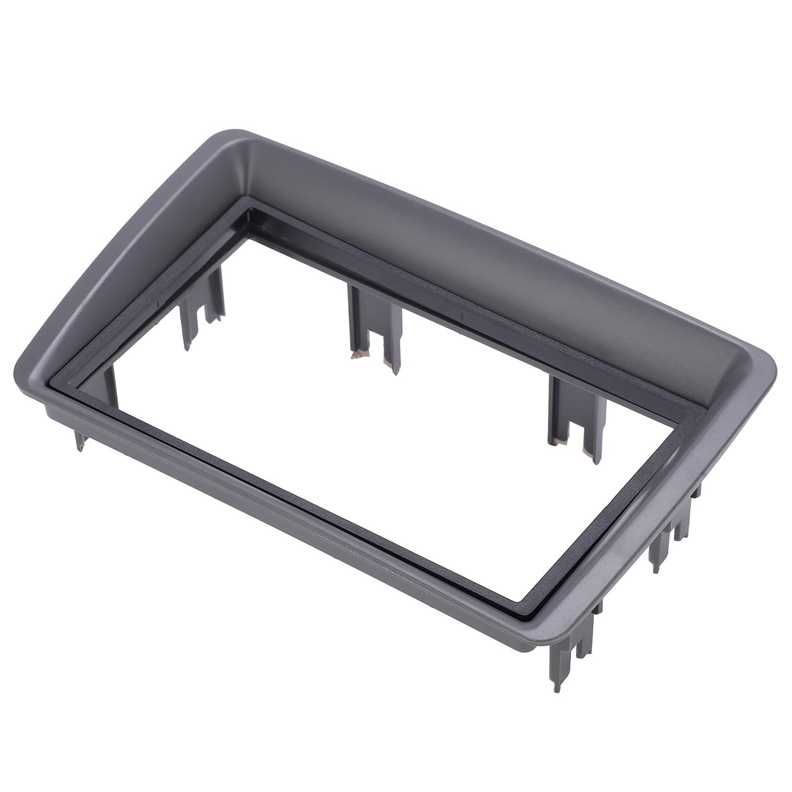 Kit Cruscotto di Installazione Doppio DIN, Nero Addominali Plancia Audio Stereo 2 DIN Fascia di Navigazione Cornice per Autoaudio per Panda 2003‑2012