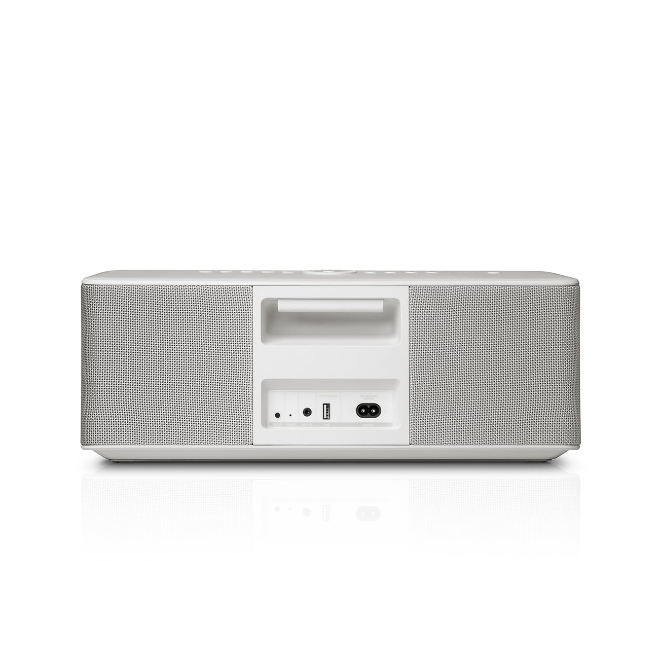 Teufel Diseño Home – Altavoz inteligente todo en uno – Altavoz Bluetooth portátil inalámbrico con WiFi streaming de música y batería, Airplay 2, Chromecast, potente altavoz multisala – blanco