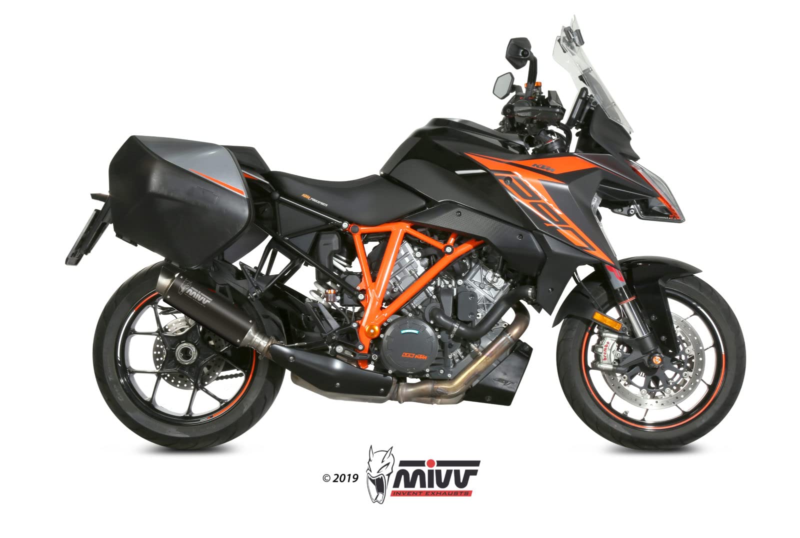 1290 SUPERDUKE GT uitlaat MIVV GP Pro 2016- staal zwart