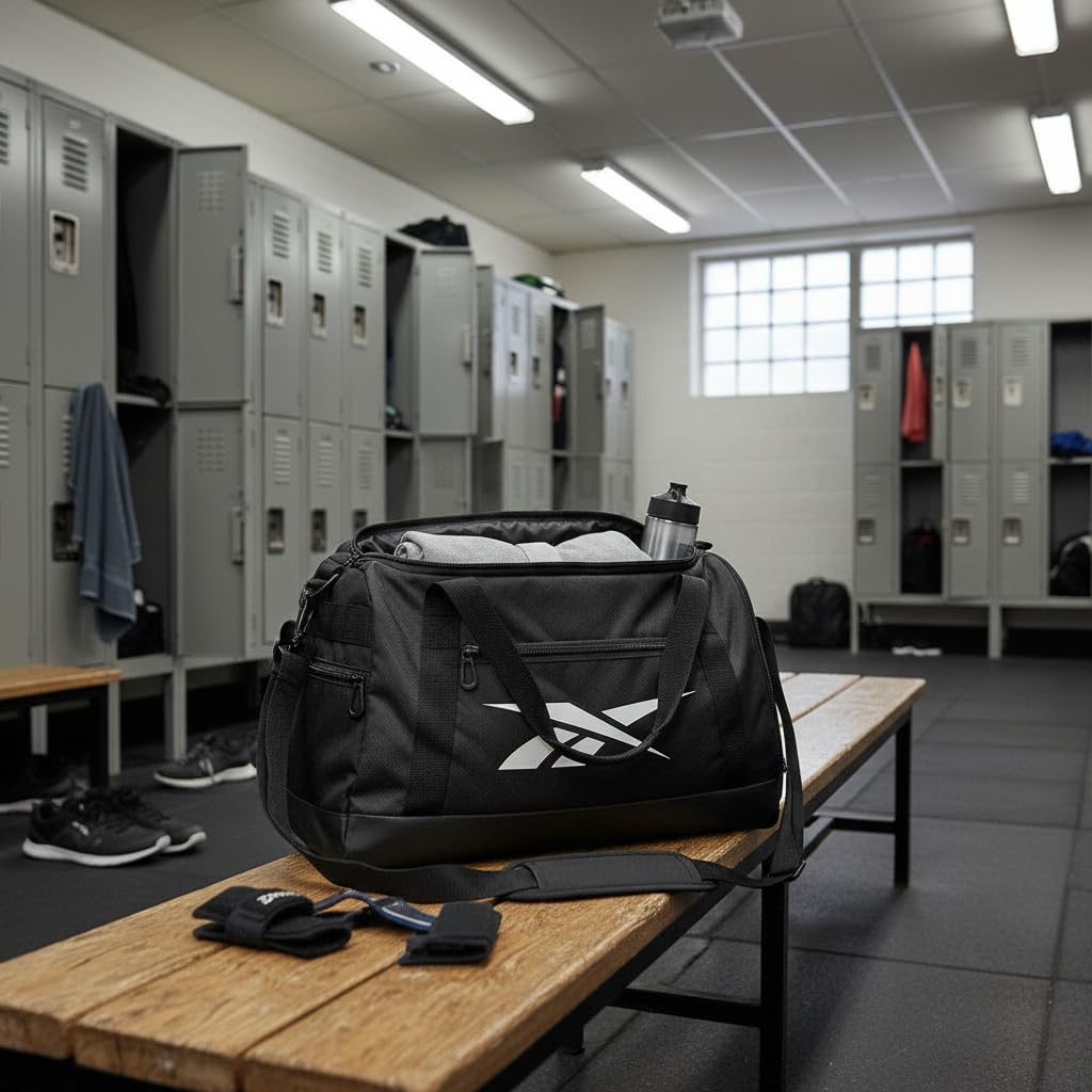 Reebok Wayland Torba podróżna Czarny 40x25x20 cms Poliester 20L by Joumma Bags, czarny, Talla única, Torba podróżna
