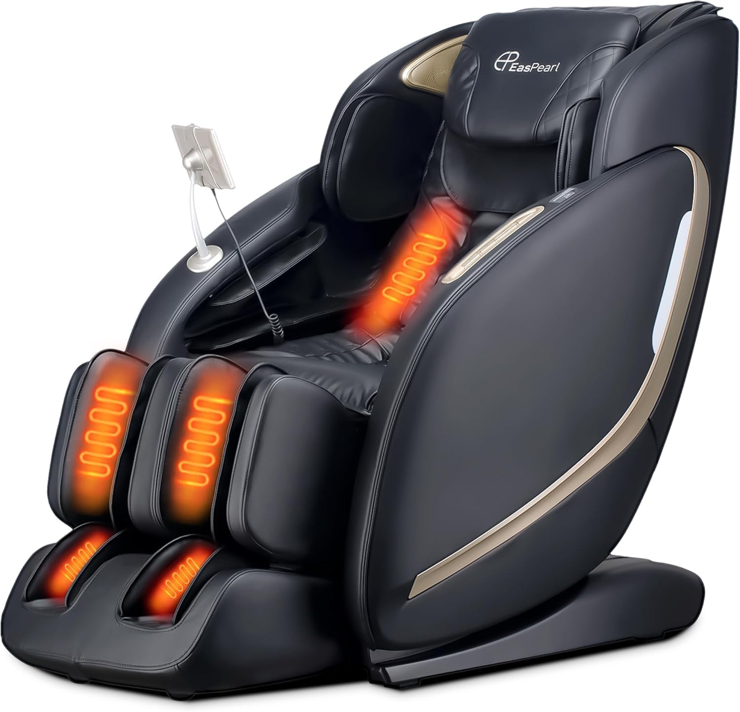 EASPEARL 2026 R8089 Plus Massage Chair, 53.15in SL-Track Zero Gravity Full Body Massage Chair with Heat, Auto Extendable Footrest, LCD Screen, Airbags, Bluetooth & APP Control, Shiatsu & Thai Stretch