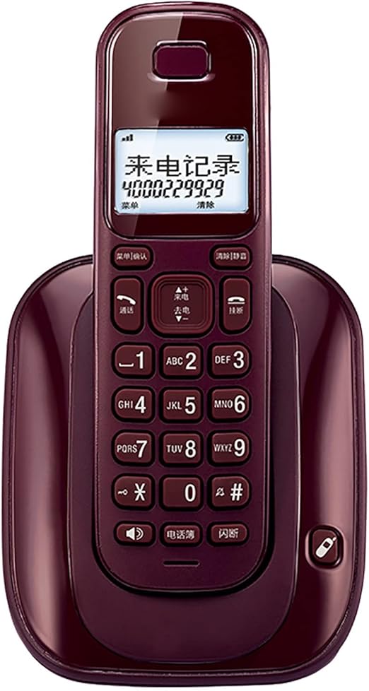 ZYFA telephone Premium Cordless Home Phone 1.6Inch Blue And White