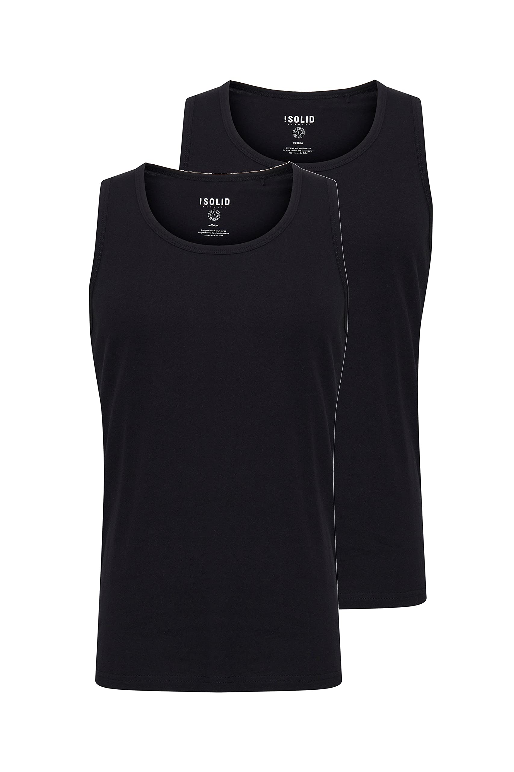 !Solid SDCasal Herren Tank Top mit Rundhalsausschnitt im 2er oder 3er Pack
