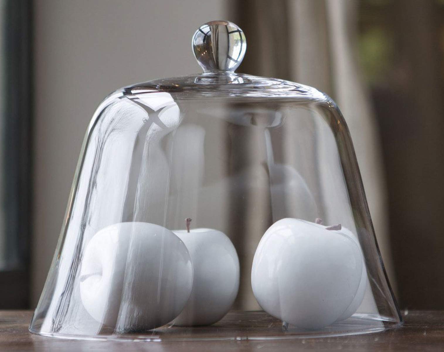 Visiodirect Lot de 2 Cloches Fromage en Verre - 26,7 x 20 cm