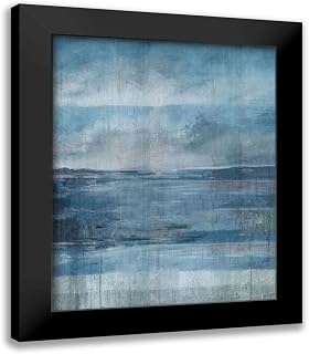 ArtDirect - Wiley, Marta 15x18 Black Modern Framed Art Print Titled: Blue Ocean Abstract
