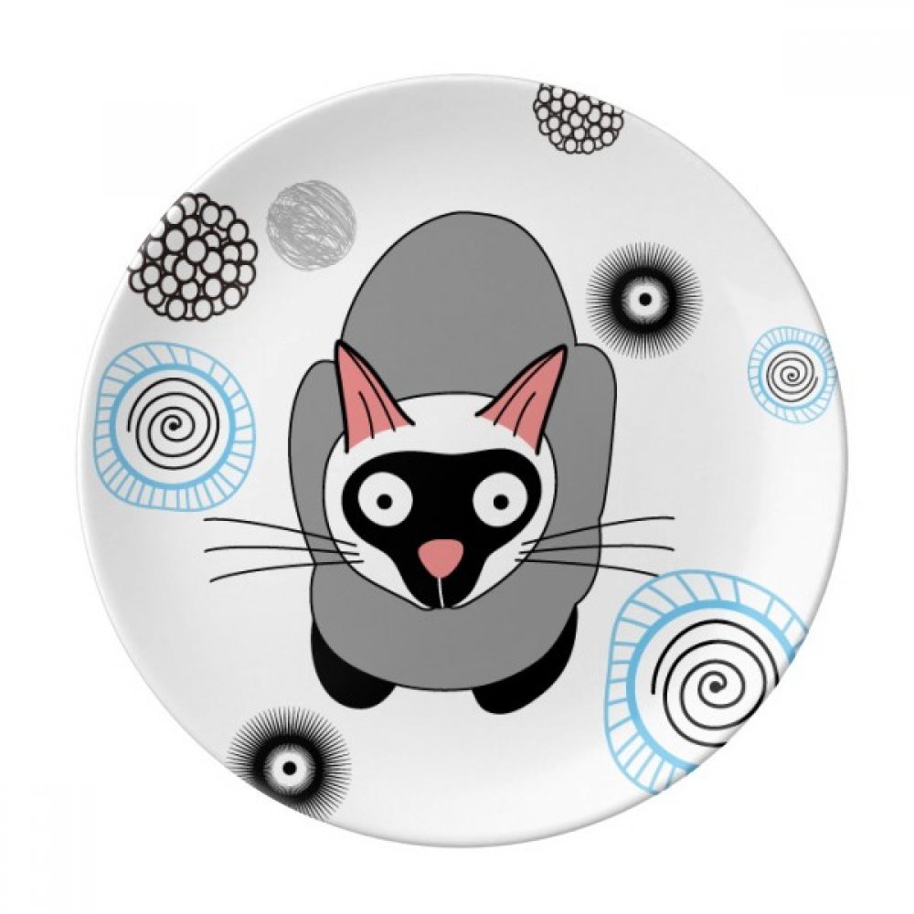Trio de chats siamois en porcelaine, ensemble de 3 chatons