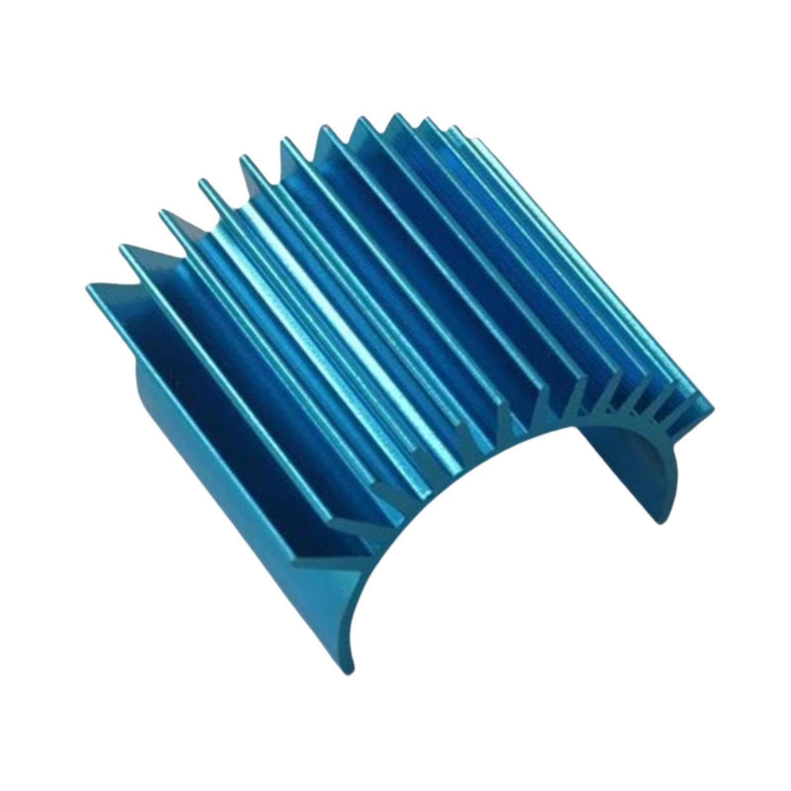 kowaku 1:16 RC Motor Heatsink Spare Parts RC Model Vehicle Parts Cooling Heat Sink Fins for 16101 16102 RC Truck Accessory Hobby Car, Blue