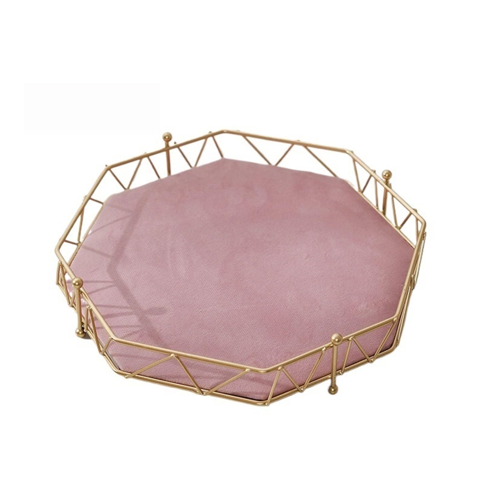 FAJNUZI2024 Jewellery Display Stand Velvet Jewelry Rack Storage Tray Necklace Earrings Headwear Display(Pink,Small)