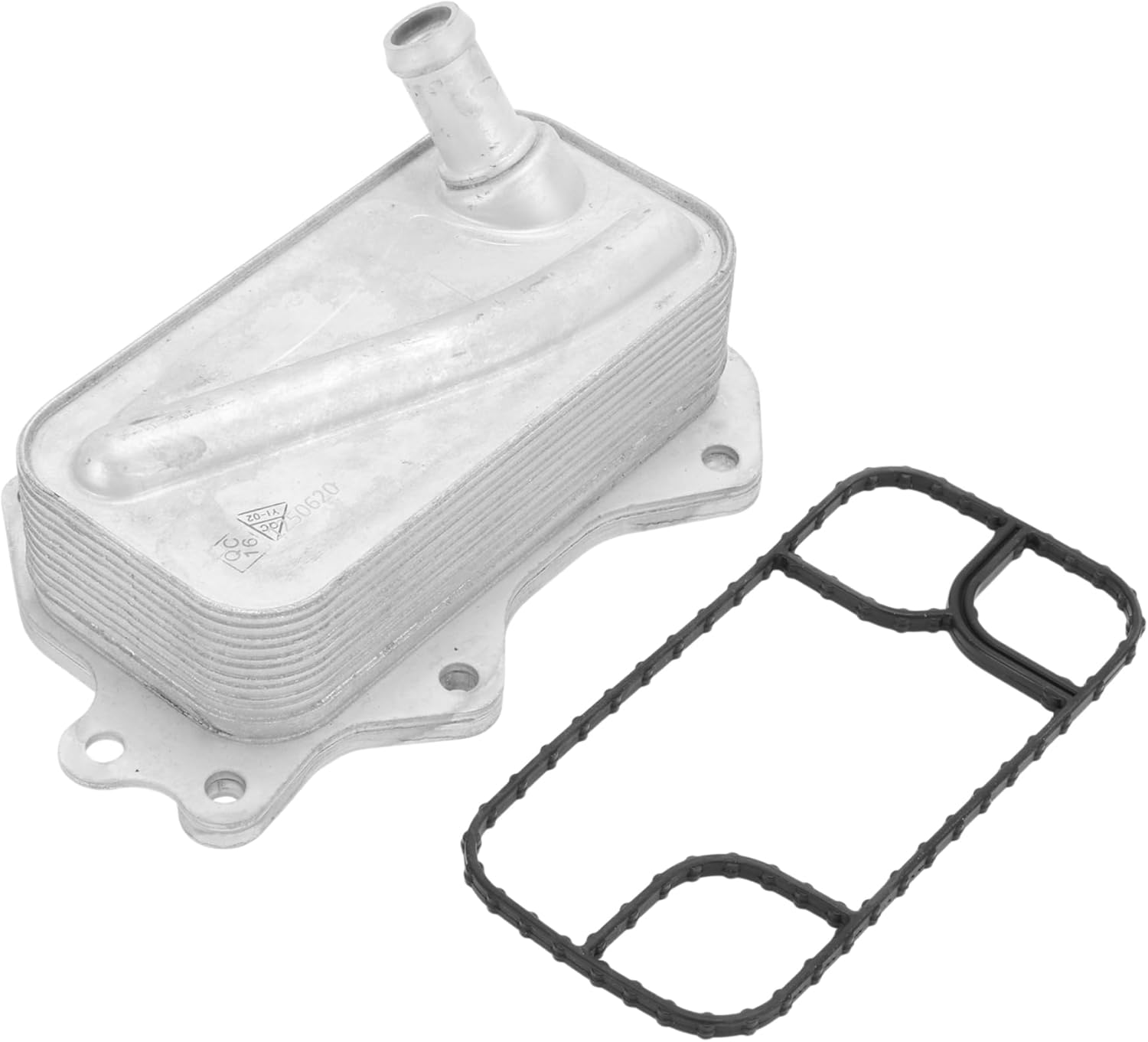 Engine Oil Cooler for Jeep WK2 Series Grand Cherokee L4 2.0L 2022-2024 Transmission Oil Cooler Trans Cooler Washer No.5048312AB Aluminum Alloy 1 Set