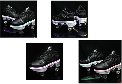 Miniatura 4 de Patines reciclables de cuatro ruedas, patines para niños, zapatos de patín para adultos, patinaje para correr