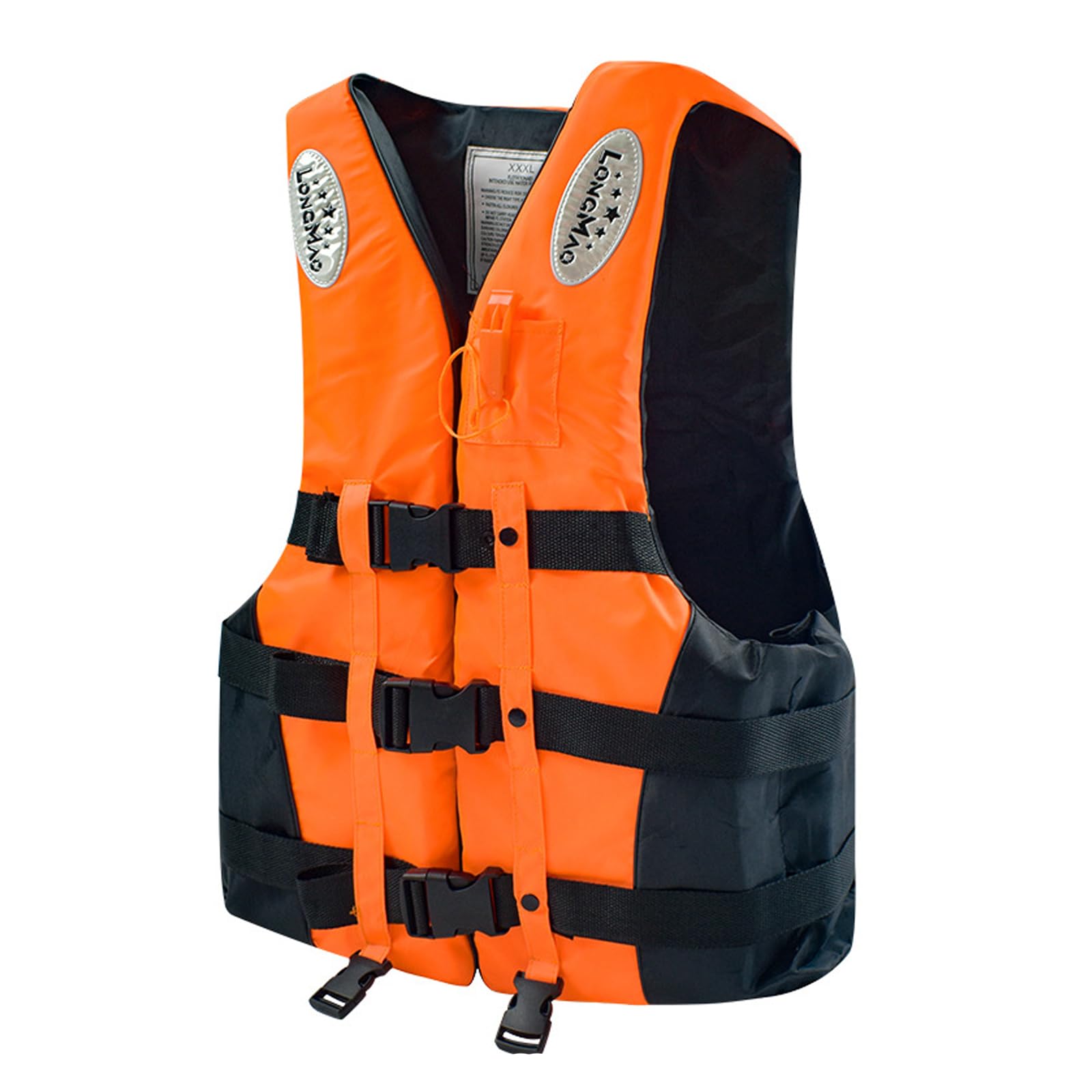 Chaleco Salvavidas, Chaleco de Seguridad Resistente con Alta Visibilidad y Tiras Reflectantes para el Agua,3XL