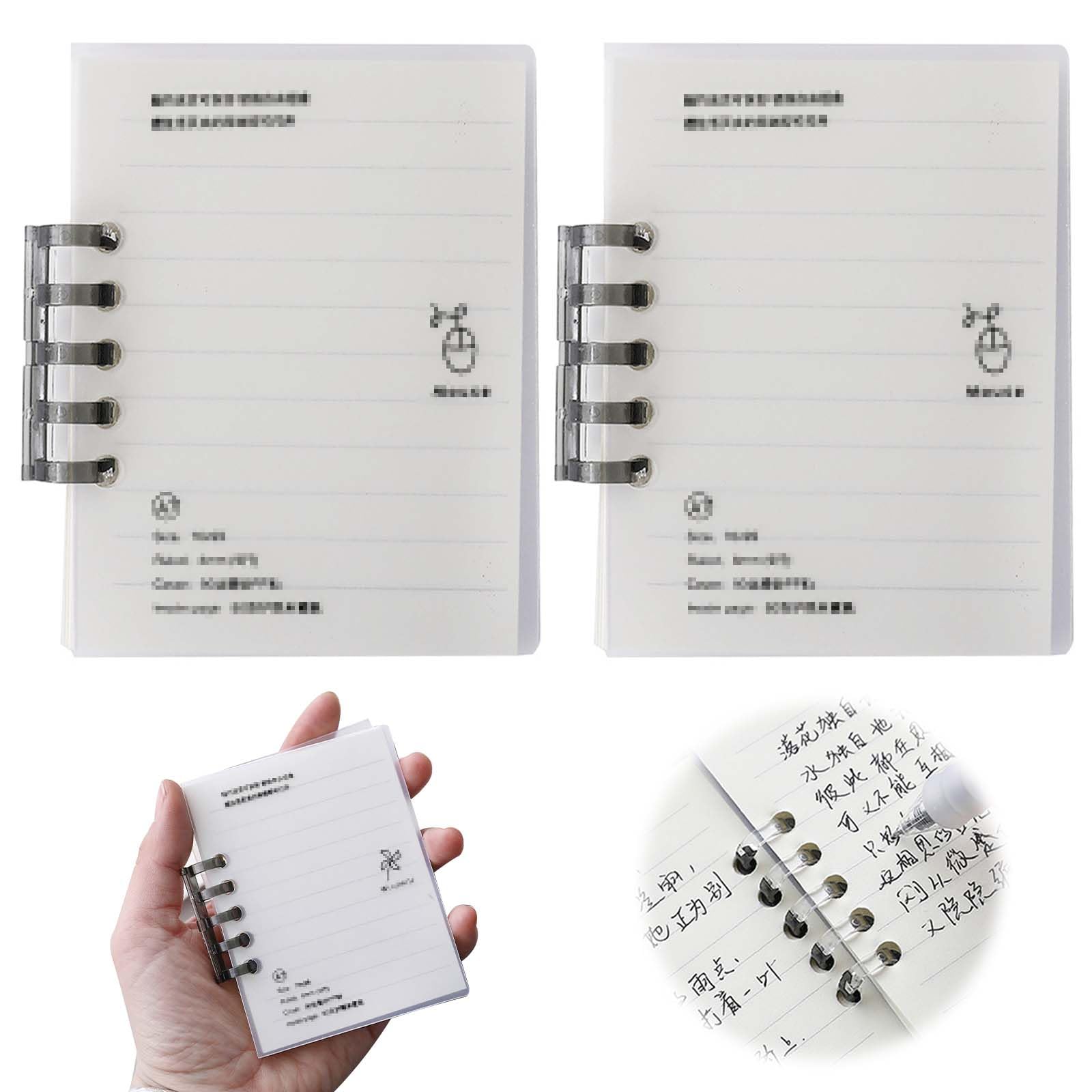 Amazon.co.jp: PAVIKE ビジネスメモ帳 単語カード 60枚×2冊 ミニメモ帳 