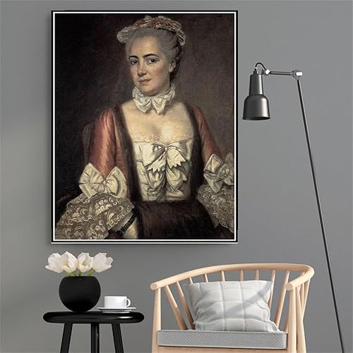 Miniatura 2 de Pintura de números para adultos Retrato de Marie Francoise Buron Pintura por Jacques Louis David Kit de pintura por números sobre lienzo para