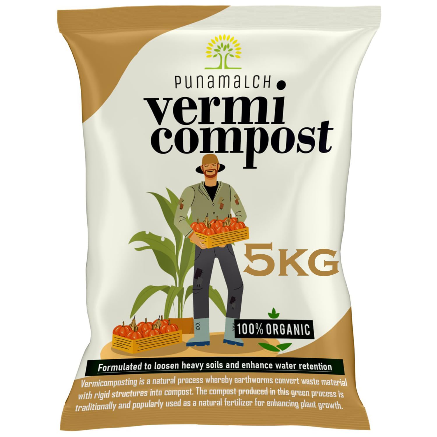 punamulch Vermicompost Fertilizer Manure For Plants 5 Kg |Vermi compost for plant| Organic Manure for Plants | Fertilizer for Home Gardening | Natural Booster for Flowering Plant 5Kg (B0D2P2F5MC) Amazon Price History, Amazon Price Tracker