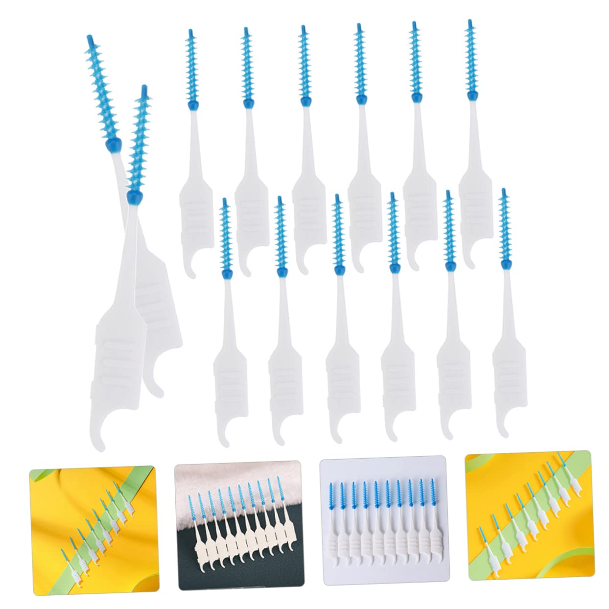 CALLARON 3 Set Scovolini Interdentali Silicone Morbido Per Orale Strumenti Pratici Per Per Famiglia Viaggi E 200 Pezzi * 3