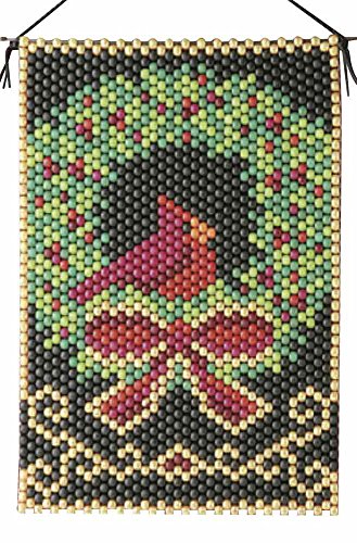 Cardinal Wreath Beaded Banner Kit - The Beadery Craft Products - 7143