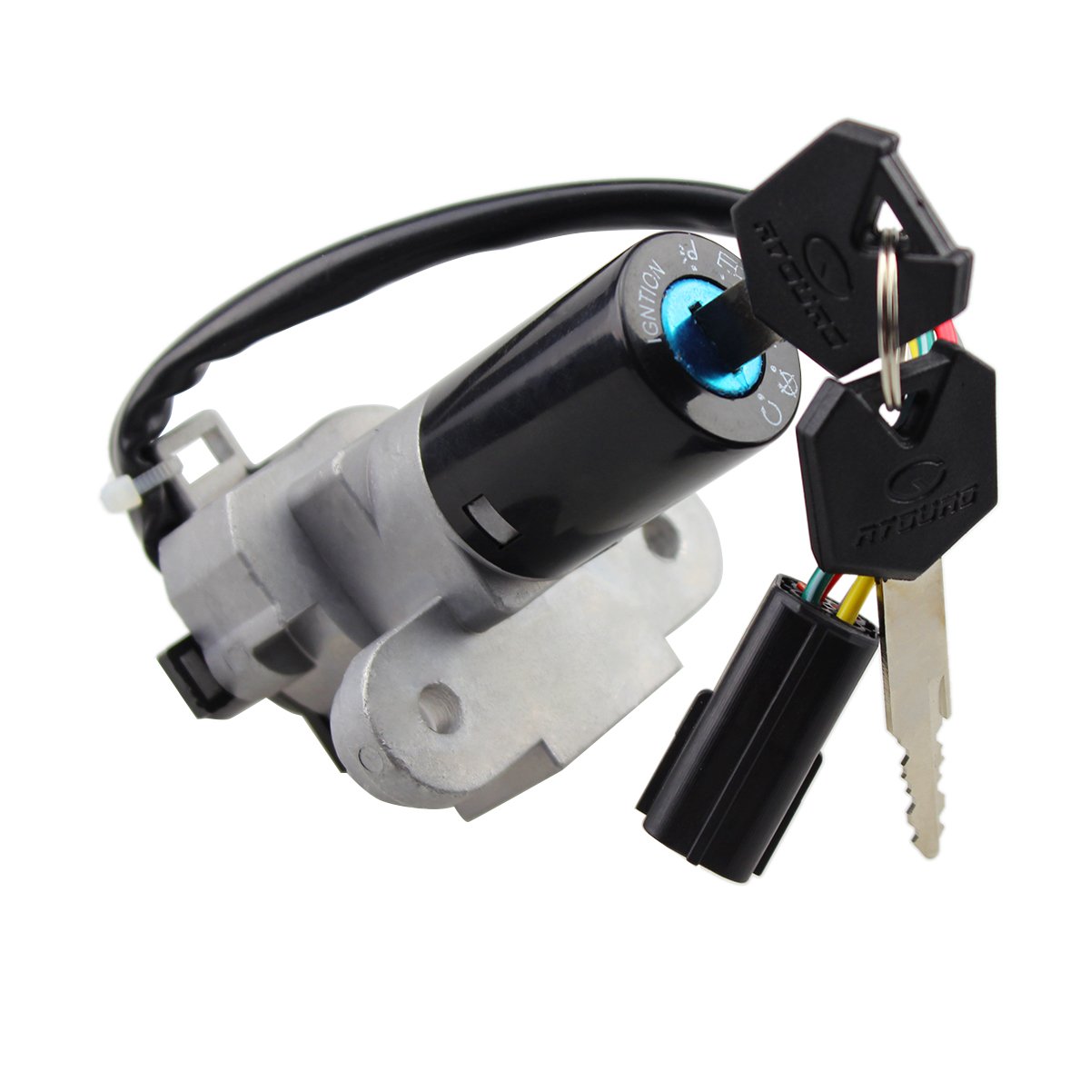 FXCNC Racing Motorcycle 4 Wire Ignition Switch Lock With Keys