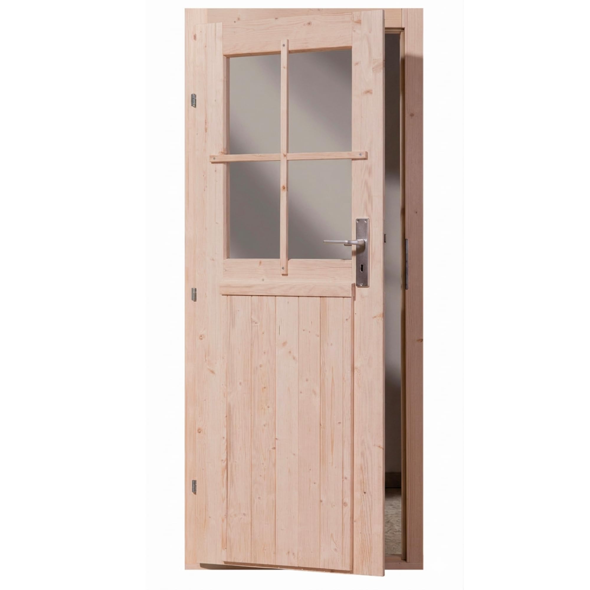 Gartenhaus Tür Holz, Einflügeltür, nordische Fichte, 94 x 183 cm