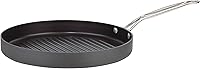 Cuisinart Chef's Classic 12" Nonstick Hard Anodized Grill Pan - PFAS-Free, Even Heat, Fat-Draining Ridges for Indoor Grilling