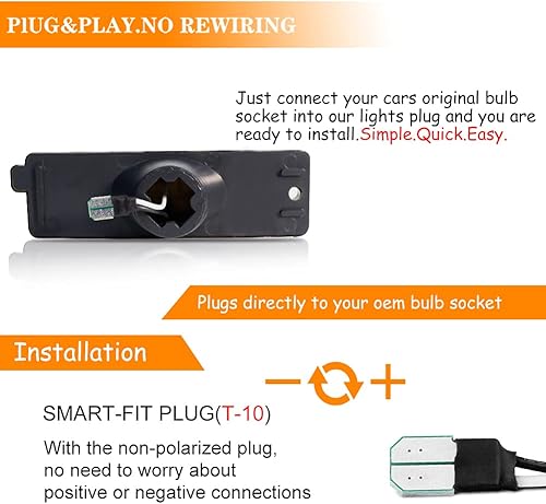 Miniatura 5 de Tonsya Kit de lámparas LED blancas completas ahumadas compatibles con Chevy Camaro 1993-2002 luces de marcador laterales de parachoques trasero,