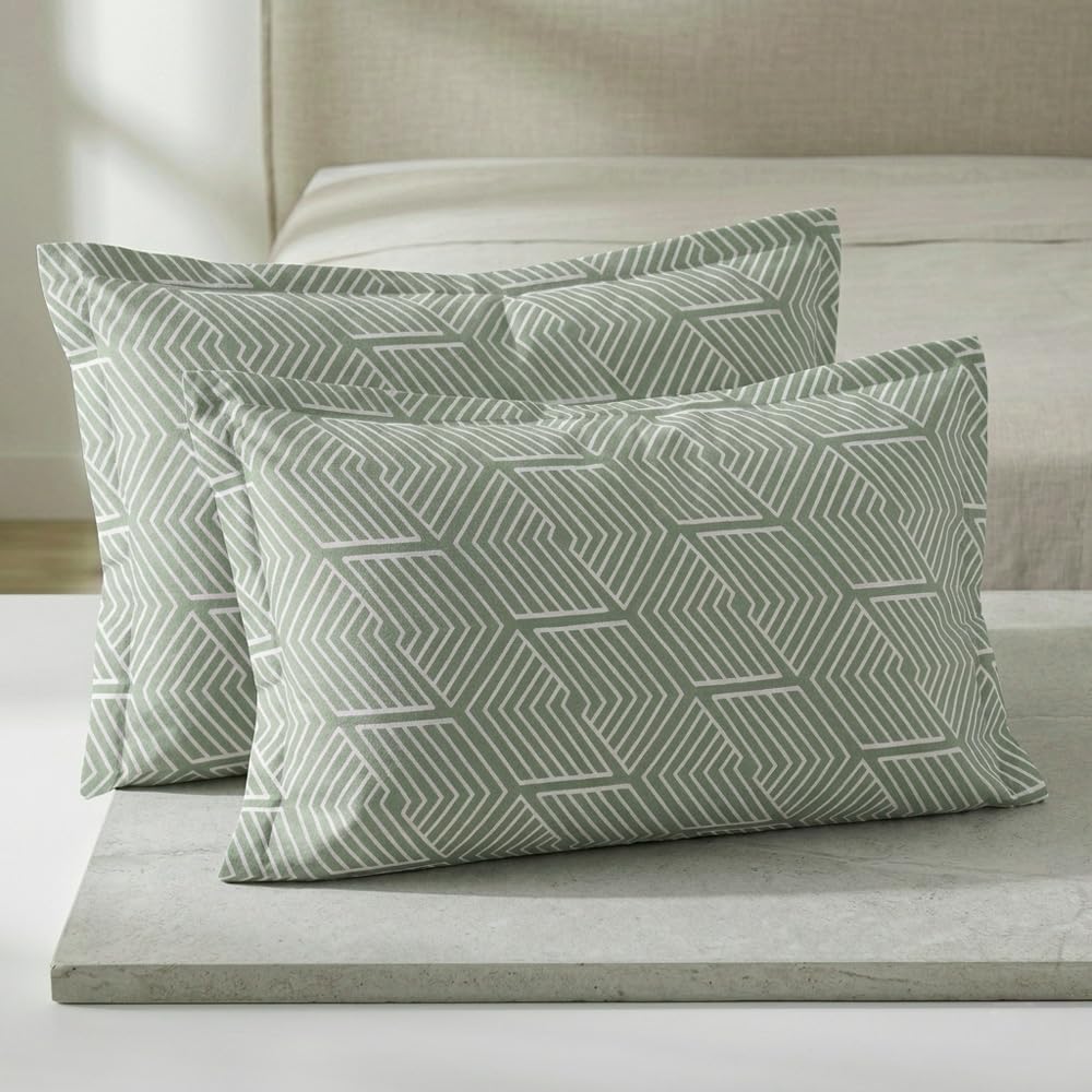 Mush Aura Collection 300 TC Bamboo Pillow Covers Set of 2 | Bamboo Pillow Case for Hair & Skin, Ultra Soft Cooling Pillow Case, Breathable Smooth Pillowcase for Everyday Comfort (Sage Green)-image-18