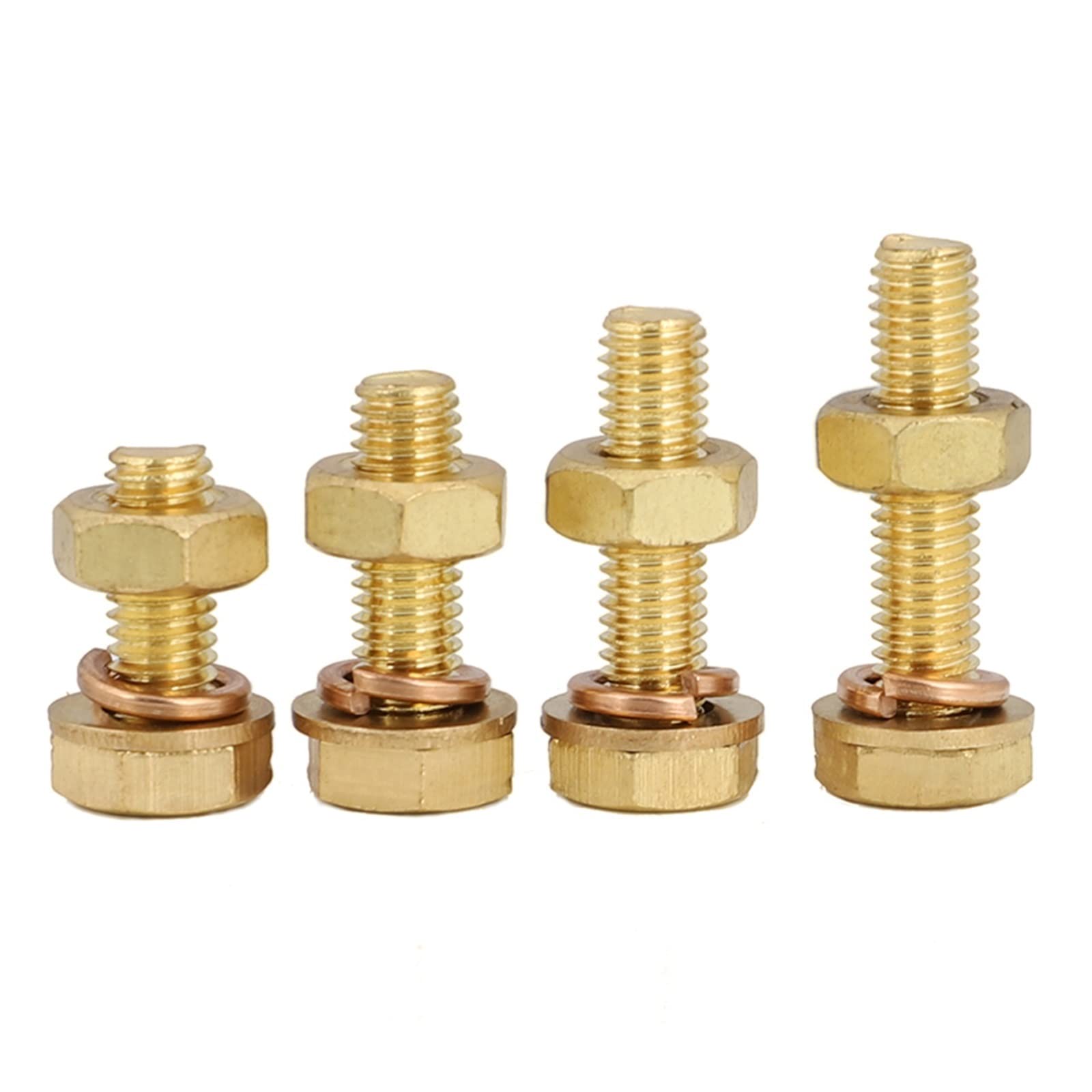 Amazon.co.jp: 1-10 個M4M5 M6 M8 M10 M12 銅ネジ全銅ナットセット真鍮