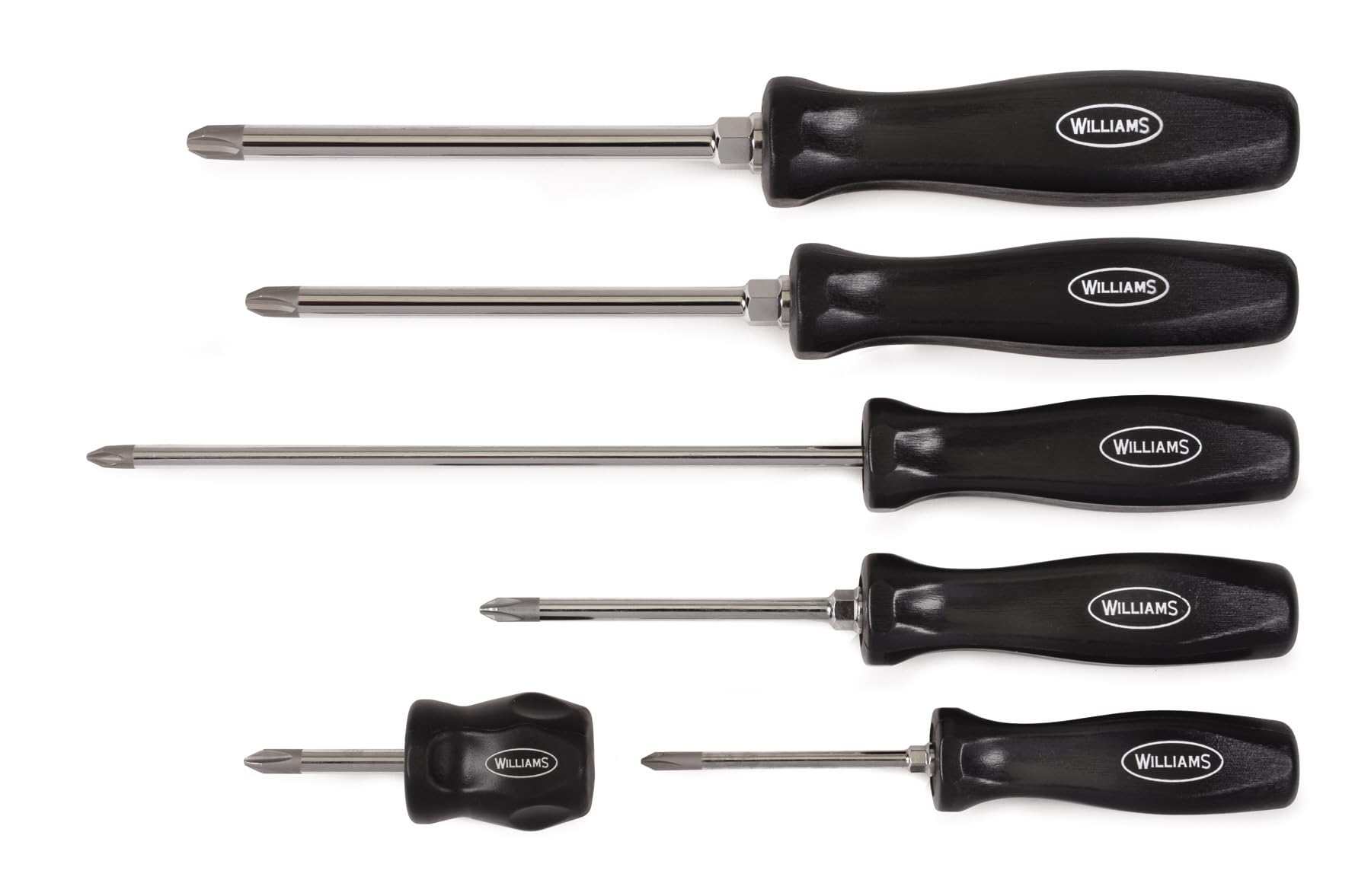 Williams Jh 100P-6Pd 6-Piece Premium Phillips Screwdriver Set