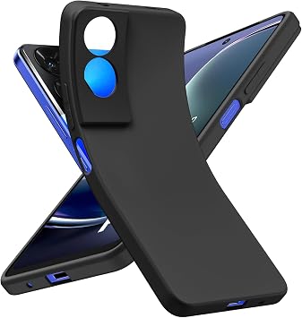 PIXFAB Black Case for HMD Key/Aura 2, [Ultra Slim] Scratch Resistant TPU Gel Rubber Soft Skin Silicone [Protective Case] Phone Case Cover for HMD Key/HMD Aura 2