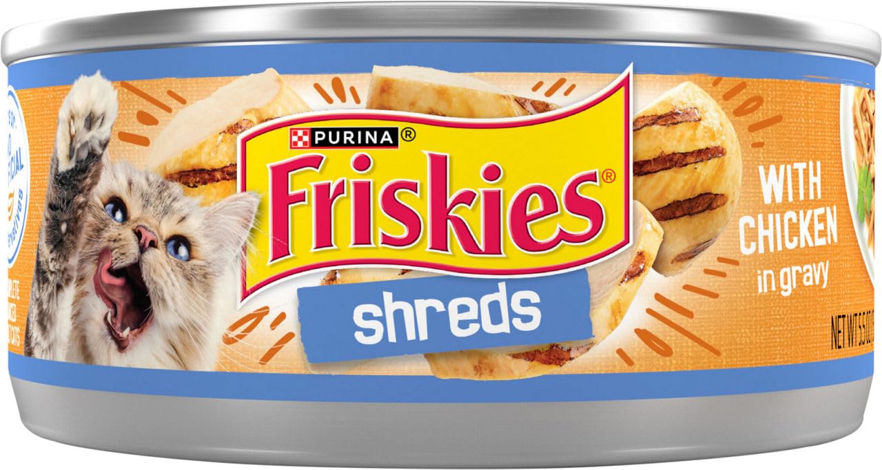 Friskies Savory Shreds With Chicken In Gravy Cat Food