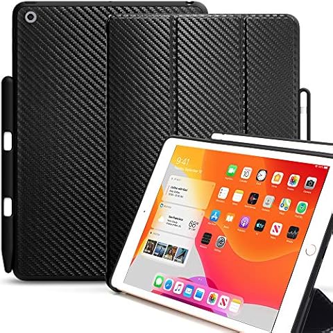 Funda Trasera KHOMO iPad 10.2 Antichoque Fibra de Carbono Cover