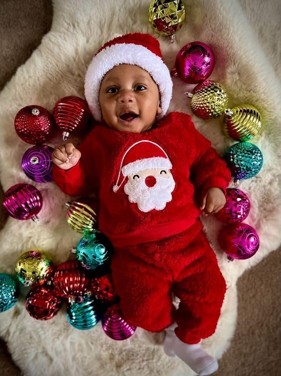 Engofs Toddler Baby Boy Halloween Outfit Pumpkin Crewneck Sweatshirt Pants Set Fall Winter Clothes - Image 2