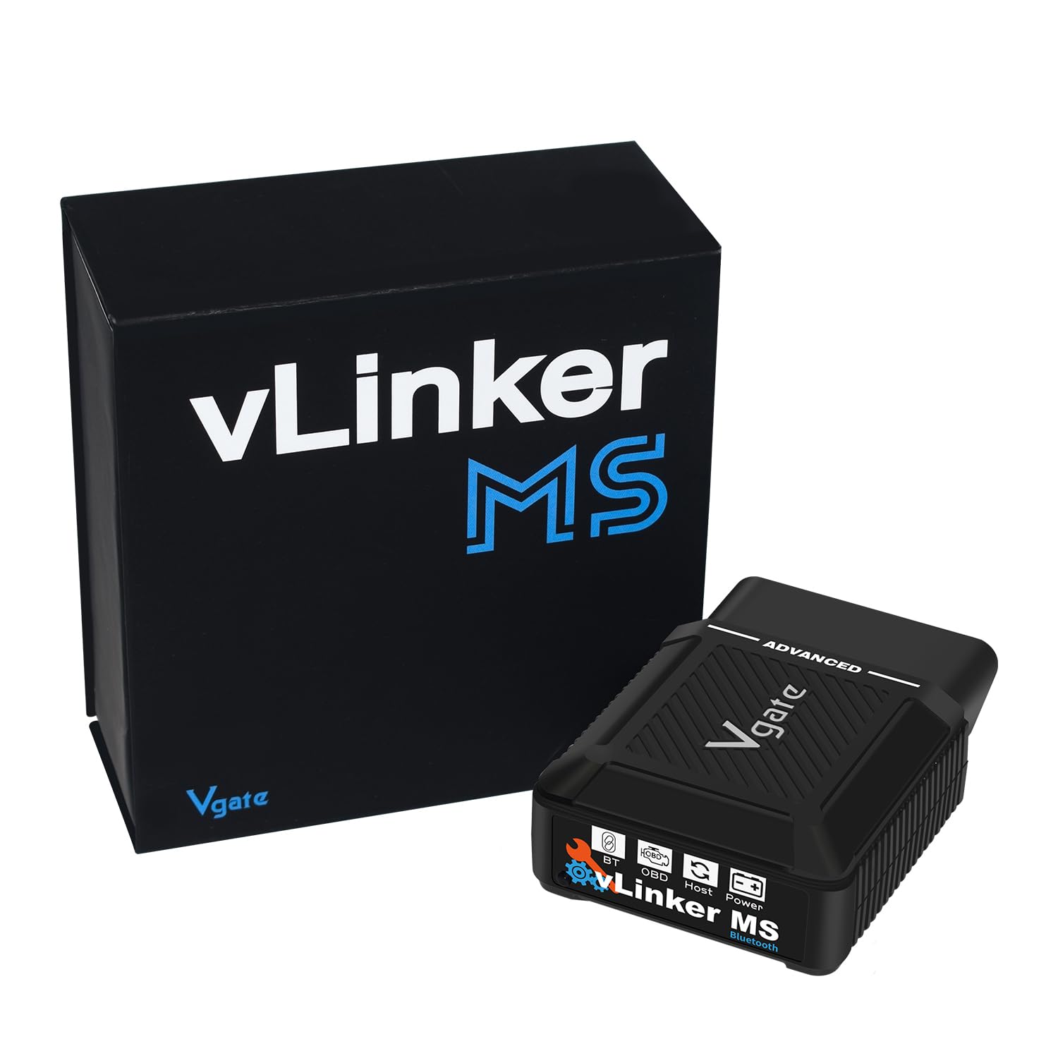 vLinker MS Bluetooth Adaptador OBDII Escáner de Códigos de Coche Herramienta de Diagnóstico del Motor para iOS & Android Windows