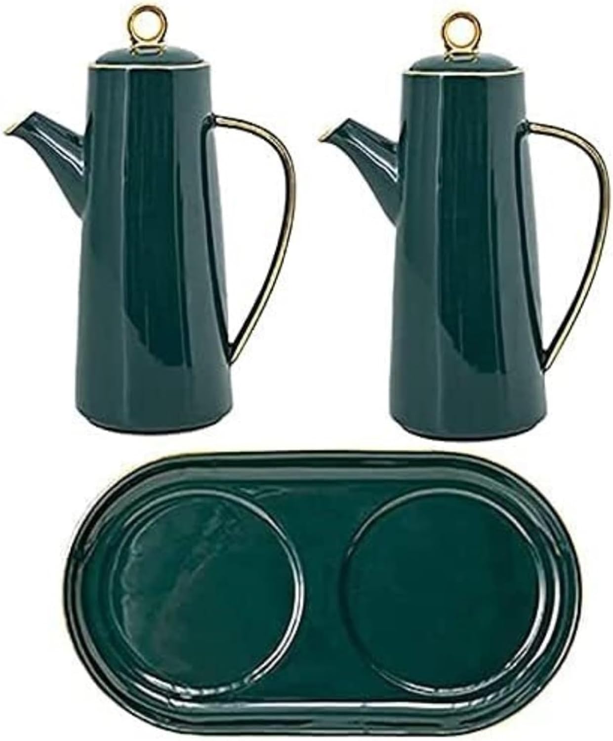 Oil and Vinegar Dispenser Olive Oil Dispenser Bottle Oil and Vinegar Cruet Oil Vinegar Dispenser Bottle Set Dinner Liquid Cruet Kitchen