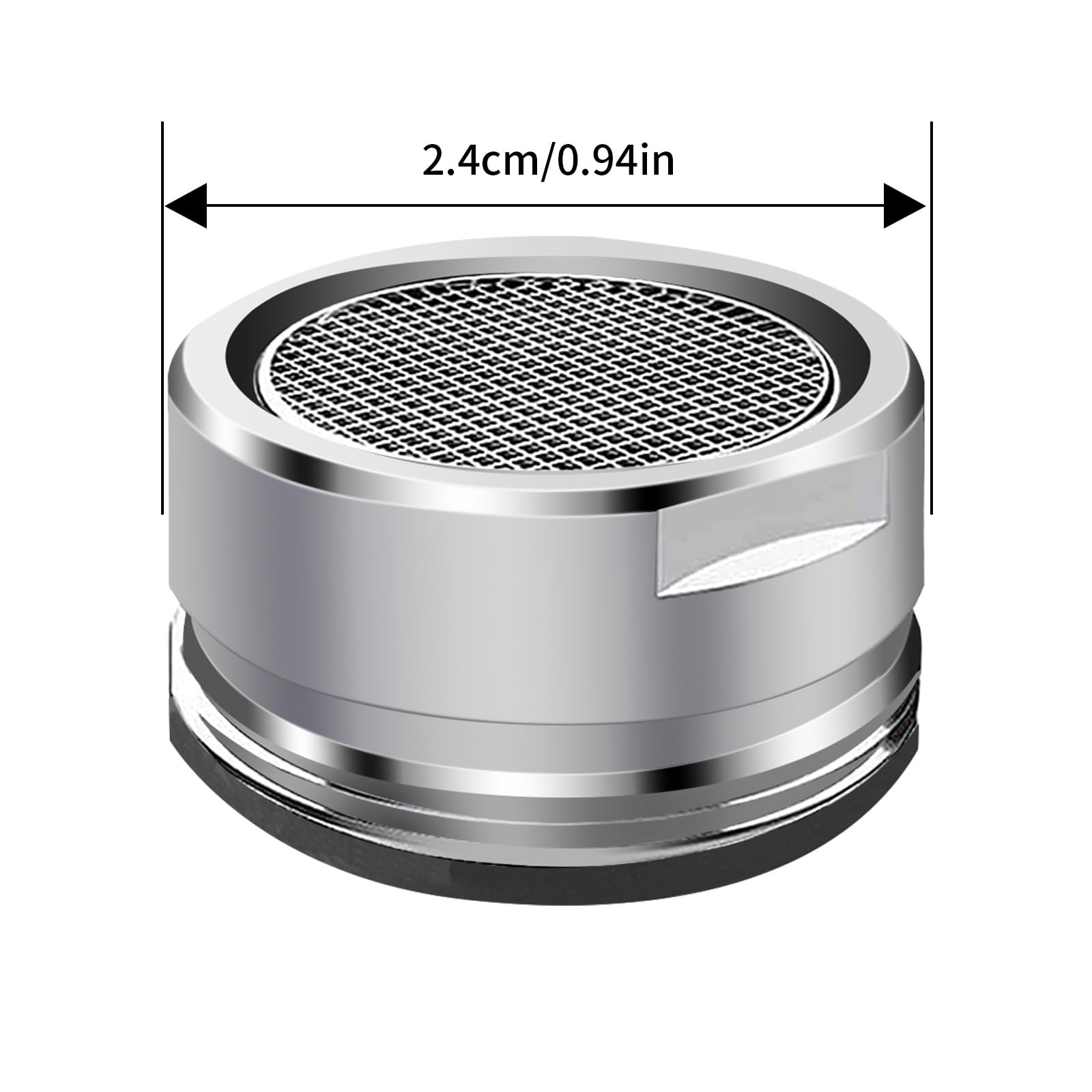 3 piezas de agua hansip – Aireador M24 – colador de grifo – Boquilla mezcladora con filtro de acero inoxidable incluye rosca exterior metálica con junta (rosca exterior de 24 mm)