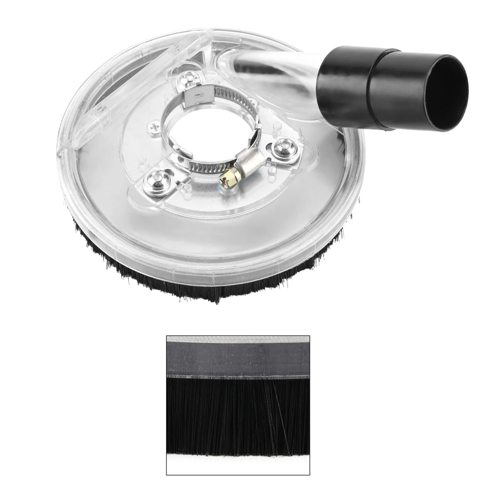 Universal Dust Shroud For Angle Grinders - Clear Polycarbonate 80-125mm Diameter