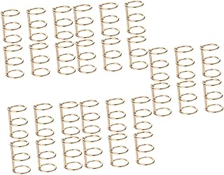 STOBOK 30 Peças Pasta Anel Fichário Anéis De Livro Pasta De Arquivo De Plástico CD Livro Titular Planejadores Fichário Livro De Escritório Anel De Livro De Três Furos Anéis De Papel