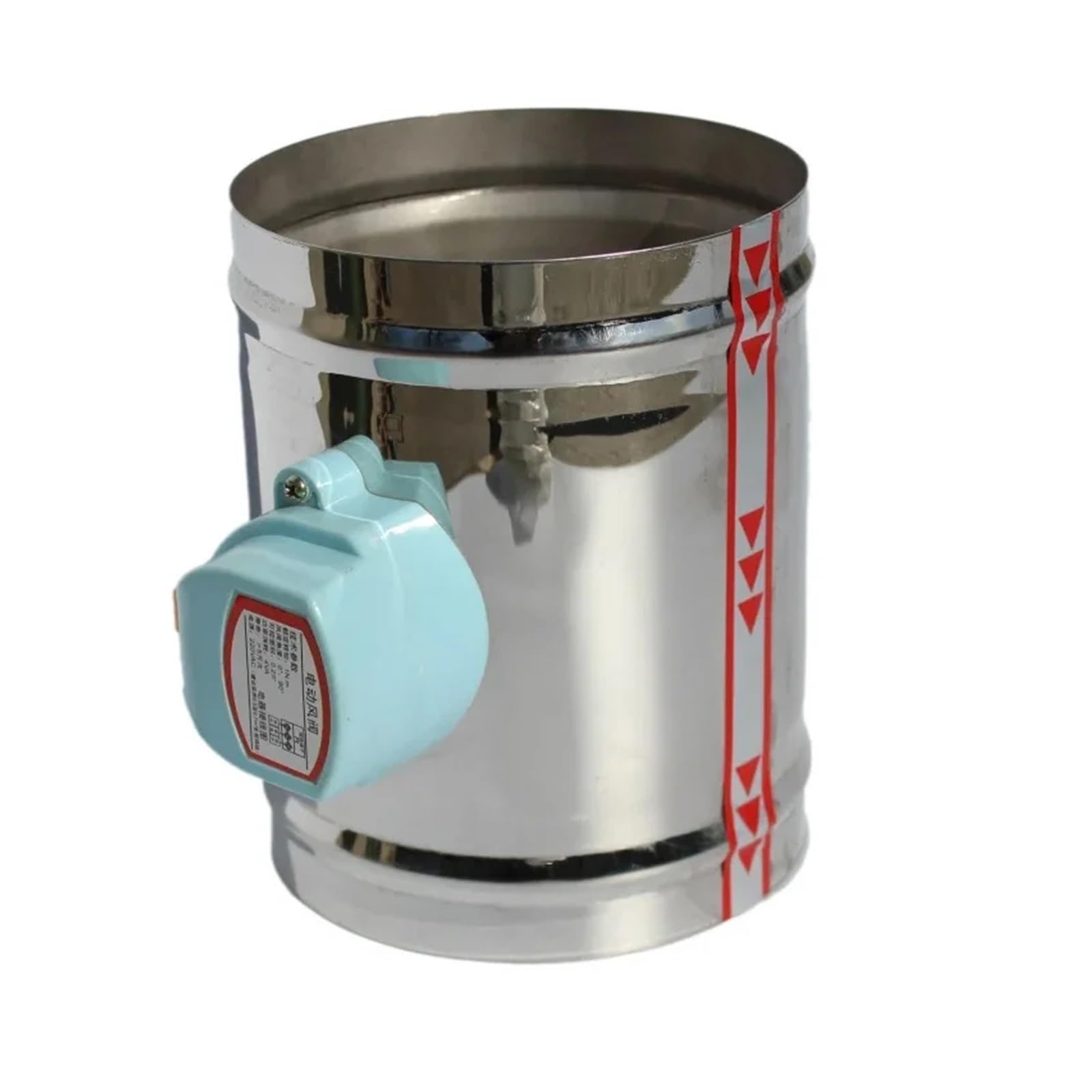 VSPPJYFG 220V 24V 12V 110V 76mm Stainless Steel Electric Air Duct Damper Valve Air Motorized Valve for 3" Inch Ventilator Pipe Valve(220 Volt)