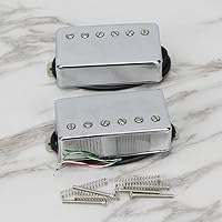 Vista 10 de FLEOR Humbucker Pickup - Juego de guitarra de cerámica con cuello y pastilla de puente Golden Fit LP Style guitarra eléctrica