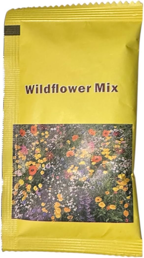 10g Packet UK Wildflower Seed Mix Annual & Perennial Meadow Square metres Attracts Bees & Butterfly