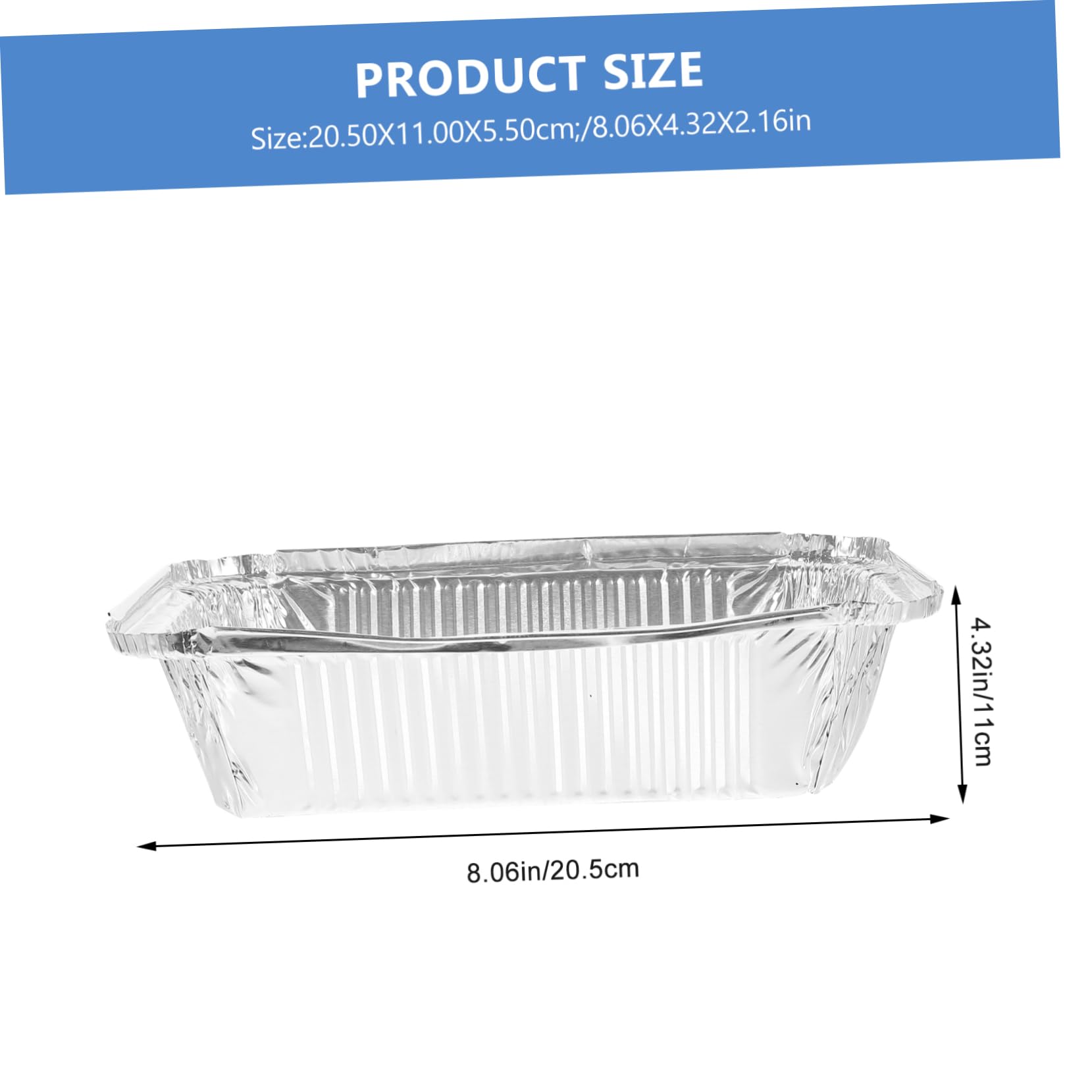 FUNOMOCYA Aluminum Foil Lunch Box Set 25pcs Disposable Tin Foil Pans Grilled Food Pans Baking Boxes Food Holder Easy to Use