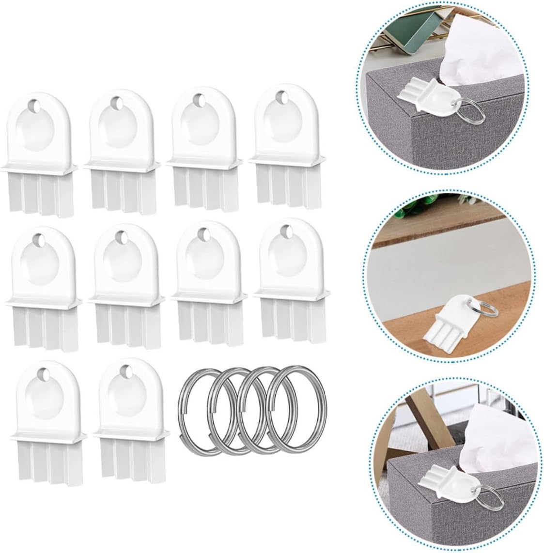 Uonlytech 1set Paper Towel Dispenser Key Replacement Tissue Dispenser Keys with Keyrings for and Maintenance Commercial and Home Settings