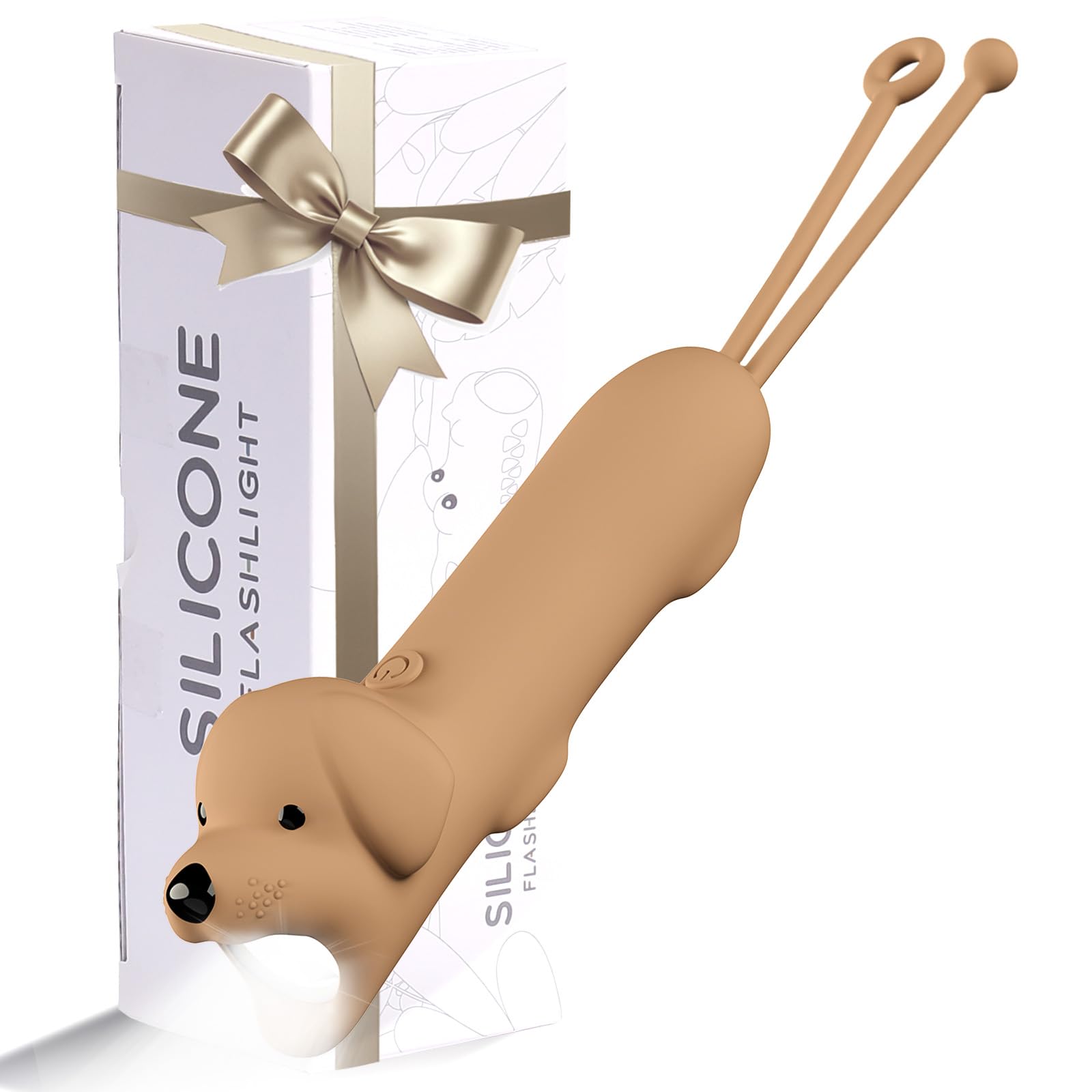 LOVERUIS Aufladbar Taschenlampe Kinder Silizium, Dimmbar Kindertaschenlampe, Stroboskop-Taschenlampe, Wiederaufladbare Geschenk für Kinder ab 3 Jahren