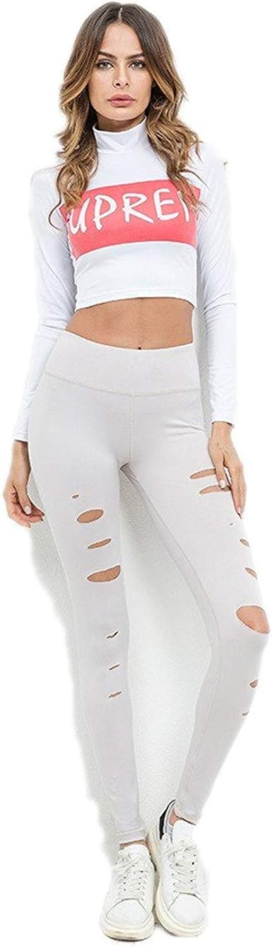 Pantaloni Pantaloni da da Elasticizzati Yoga Donna Strappati A Tinta Unique  Stlie Unita Pantaloni Sportivi da Allenamento Pantaloni Sportivi da  Allenamento Leggings (Color : Colour, Size : M) : Amazon.it: Abbigliamento