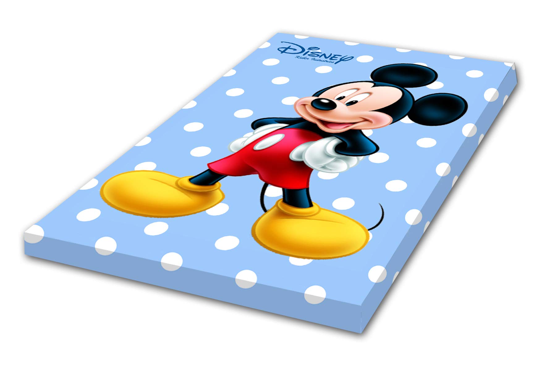 Kuber Industries Softer Thicker Foam Toddler Disney Printed Mattress Crib Sheet, Smooth Breathable & Safe, Fits Standard Size Toddler Bed for Baby, Blue, 24" x 36"-image-22