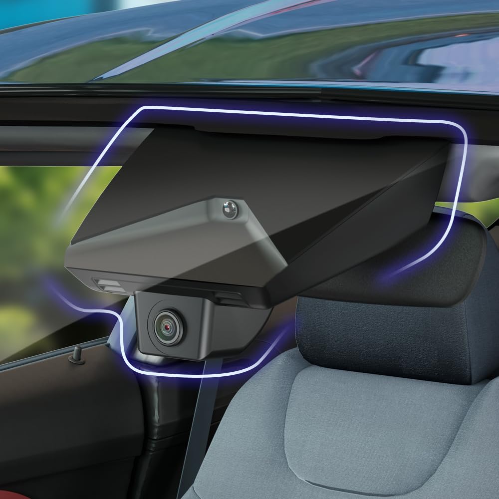Fitcamx Dashcam 4K Compatible avec Renault Clio VI 2025 2026 (HD2-D1320), OEM camera embarquée voiture, 2160P UHD Video WIFI, G-Senseur, Enregistrement en Boucle, WDR dash cam, Plug & Play, Carte 64Go