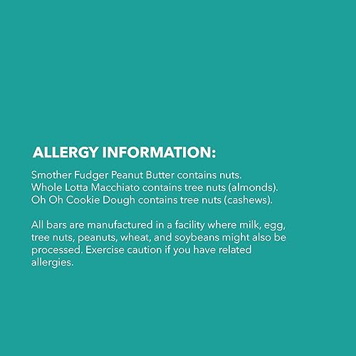 Miniatura 5 de TRUBAR Paquete variado de barras de proteínas veganas, sabores surtidos, mantequilla de maní, macchiato, masa de galletas, sin gluten, aperitivos de