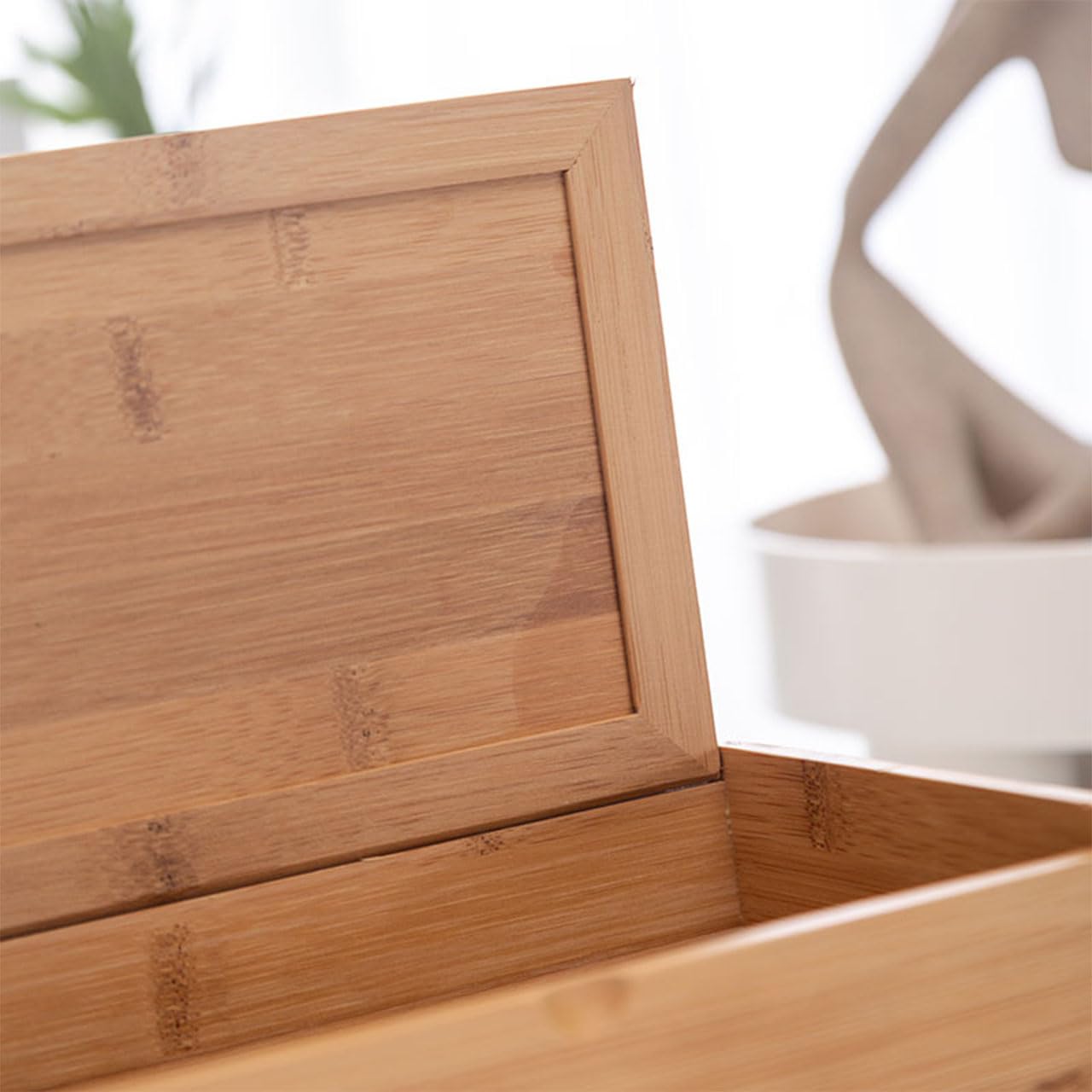 Amazon｜RyuBits 木箱 蓋付き 小物入れ 竹製 収納ボックス 竹 小箱