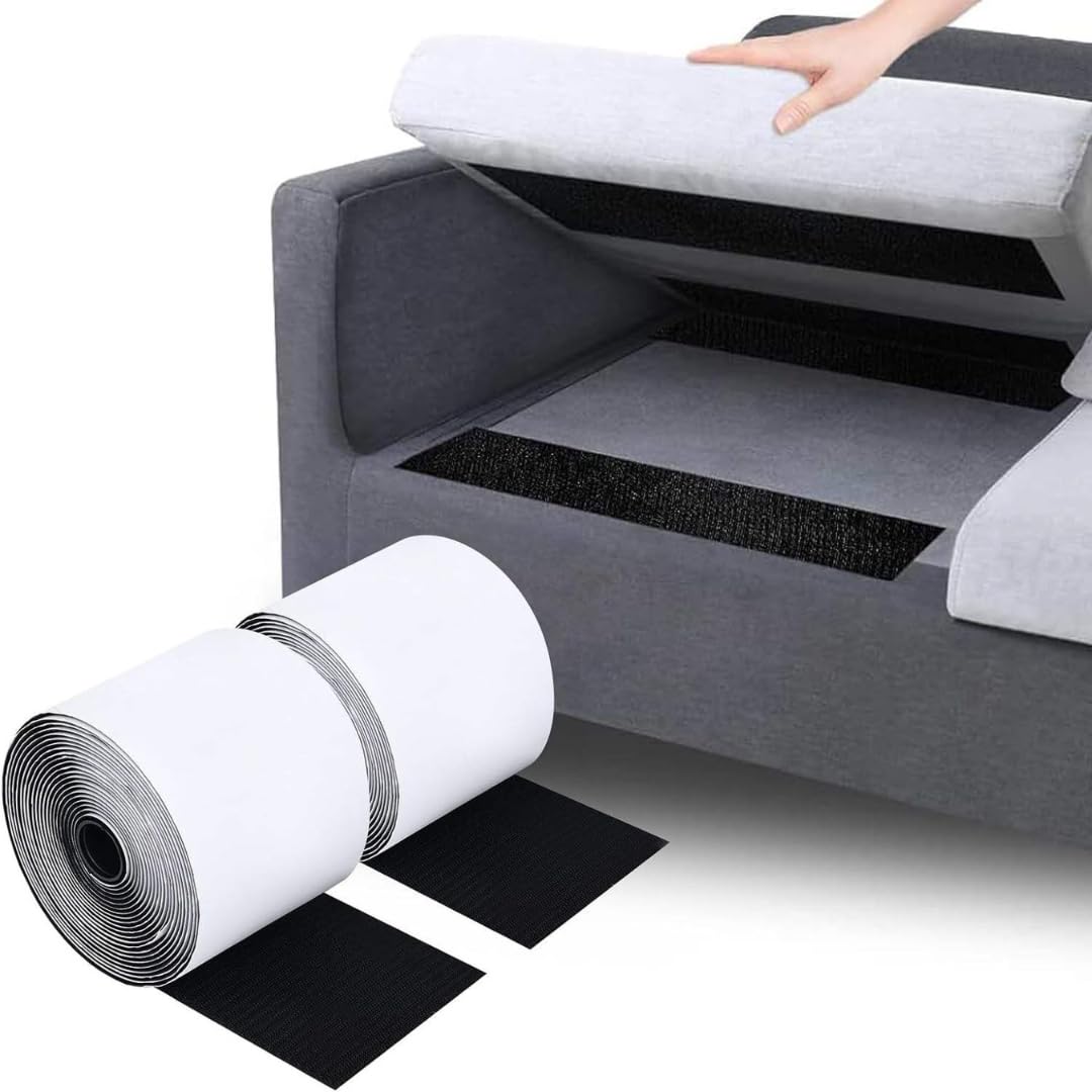 DEEGAA MART 4 Inch x 9 Ft Hook and Loop Tape, Strips with Adhesive, Couch Cushion Multi-Purpose Carpet Anti Slip Rug Gripper, Double Sided Hook Loop Rolls, (B0CNJS2QKW) Amazon Price History, Amazon Price Tracker